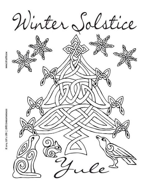 Bring Joy to Your Yule with Wiccan Coloring Pages